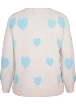 Zizzi Pullover With Hearts -Chic Soldes CA61295A 1112 Back