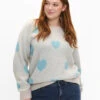 Zizzi Pullover With Hearts -Chic Soldes CA61295A 1112 ModelFront