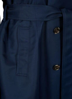Zizzi Short Trench Coat With Belt -Chic Soldes CA61322A 1494 Details2