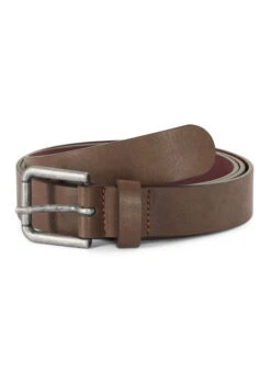 Zizzi Brown Belt In Synthetic Leather -Chic Soldes D00301A 2142 Front