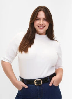 Zizzi Faux Leather Belt With Croco Pattern