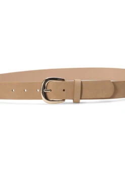 Zizzi Faux Leather Belt With Gold-colored Buckle -Chic Soldes D01038A 9990 Details2