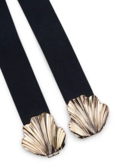 Zizzi Stretchy Waist Belt With Gold-colored Buckle -Chic Soldes D01041A 0199 Details1