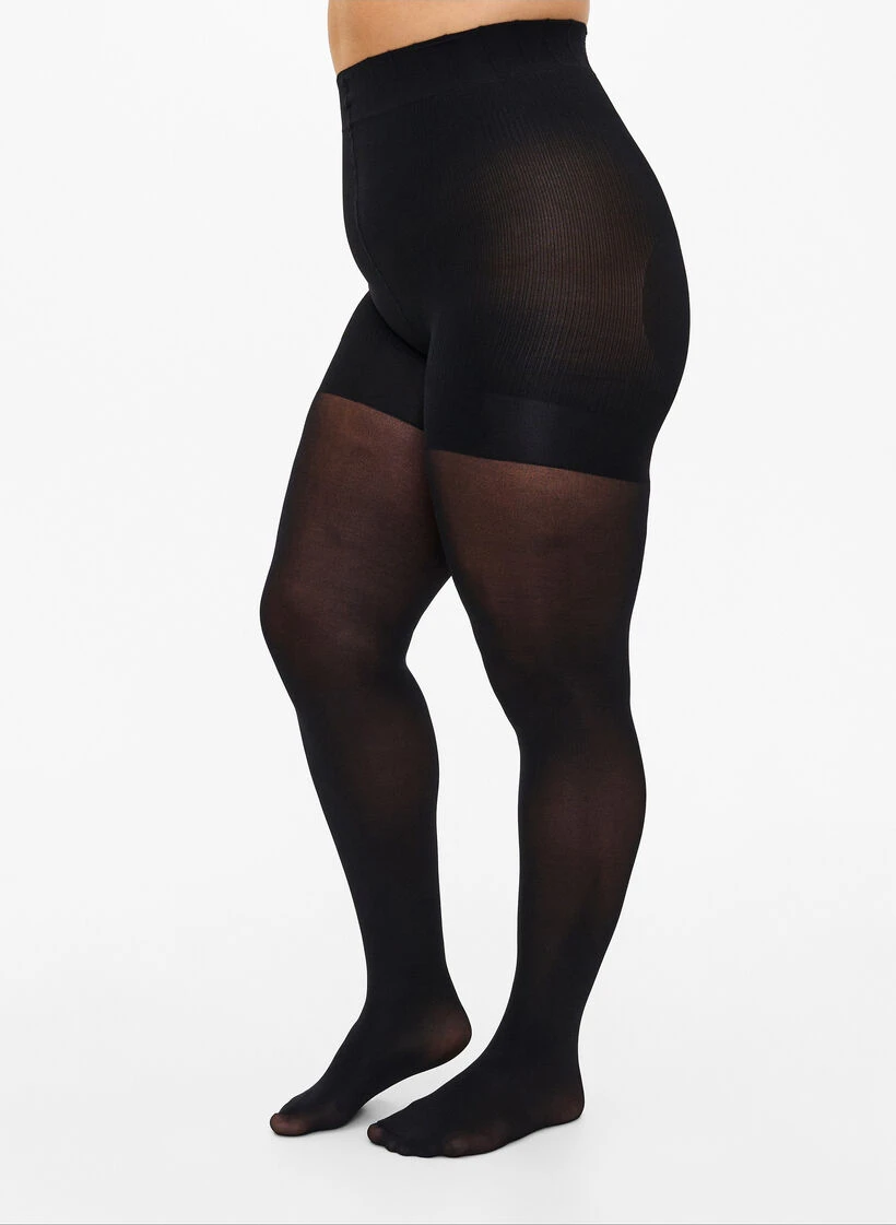 Zizzi Tights In 40 Denier With Push-up Effect. 3 Zizzi Tights In 40 Denier With Push-up Effect.