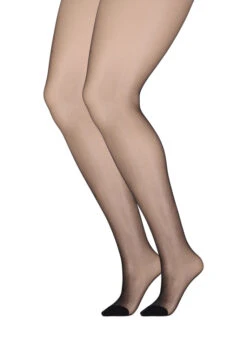 Zizzi 2-pack Tights In 20 Denier -Chic Soldes D93353B 0199 Front