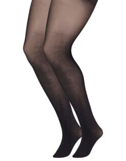 Zizzi 2-pack Tights In 100 Denier -Chic Soldes D93538D 0199 Front