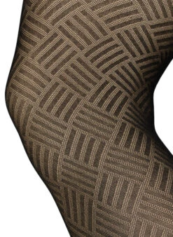Zizzi Patterned Tights In 50 Denier 9 Zizzi Patterned Tights In 50 Denier -Chic Soldes D94036A 0199 Details1