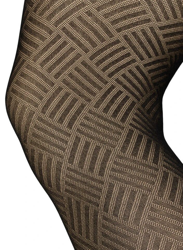 Zizzi Patterned Tights In 50 Denier 6 Zizzi Patterned Tights In 50 Denier – Image 4