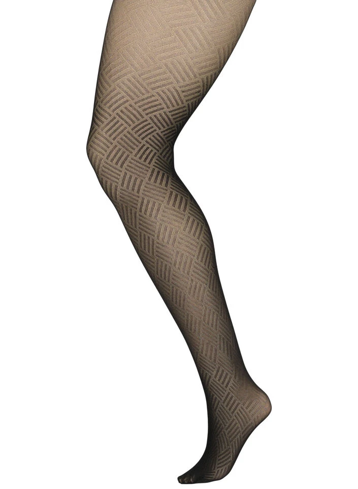 Zizzi Patterned Tights In 50 Denier 4 Zizzi Patterned Tights In 50 Denier – Image 2