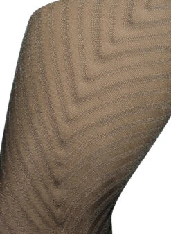 Zizzi Glittery Tights With A Striped Pattern -Chic Soldes D94038A 0199 Details1