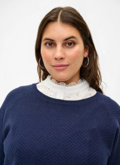 Zizzi Collar In Broderie Anglaise