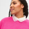 Zizzi Loose Collar With Laces -Chic Soldes E01815A 1101 ModelFront