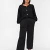 Zizzi Loose Trousers With Pockets -Chic Soldes E02364A 0199 ModelFront
