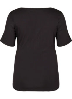 Zizzi Short-sleeved Maternity T-shirt In Cotton -Chic Soldes E03054J 0199 Back