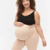 Zizzi Cotton Tight-fitting Maternity Shorts -Chic Soldes E03054N 0940 ModelFront