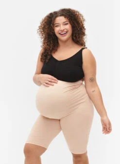 Zizzi Cotton Tight-fitting Maternity Shorts