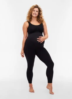 Zizzi Seamless Maternity Leggings -Chic Soldes E03055A 0199 ModelFullBody