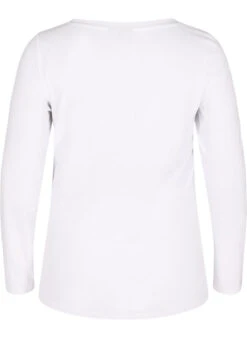 Zizzi Basic Maternity Blouse With Long Sleeves -Chic Soldes E03059A 0101 Back