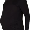 Zizzi Basic Maternity Top With Long Sleeves -Chic Soldes E03059B 0199 Front