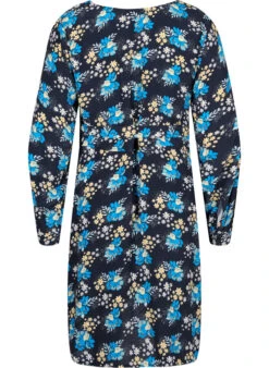 Zizzi Floral Maternity Wrap Dress In Viscose -Chic Soldes E04127A 9990 Back