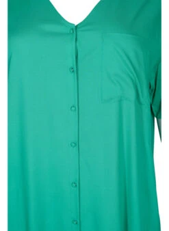 Zizzi Short-sleeved Viscose Shirt Dress -Chic Soldes E04139A 0953 Details1