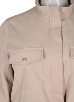 Zizzi Army Jacket With Drawstring Waist -Chic Soldes E04178A 0322 Details1