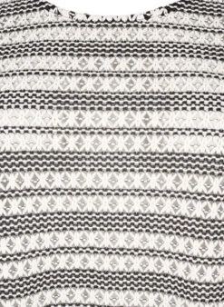 Zizzi Crochet Blouse With 3/4 Sleeves -Chic Soldes E04186A 0199 Details1