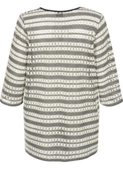 Zizzi Crochet Cardigan With Tie Belt -Chic Soldes E04186B 0199 Back