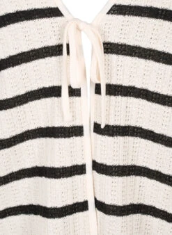 Zizzi Striped Cardigan With Tie-string -Chic Soldes E04218A 9990 Details1