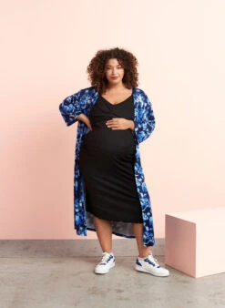 Zizzi Pregnancy Dress In Rib