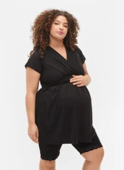 Zizzi Short Sleeve Maternity Blouse