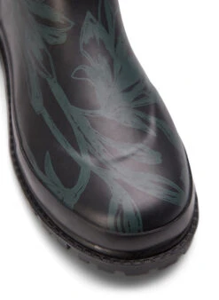 Zizzi Short Wide Fit Rubber Boots With Print -Chic Soldes F00003B 9993 Details3