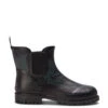 Zizzi Short Wide Fit Rubber Boots With Print
