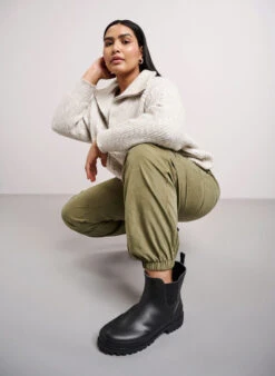 Zizzi Short Wide Fit Rubber Boot