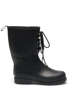 Zizzi Wide Fit Rubber Boot With Laces -Chic Soldes F00004A 0199 Front