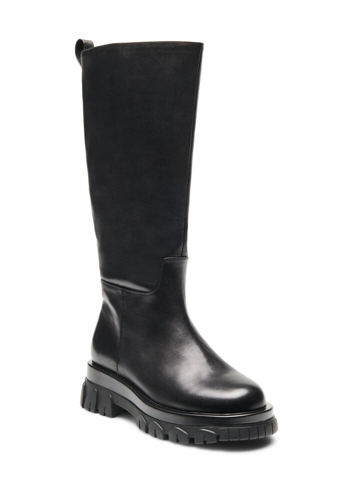 Zizzi Wide Fit Leather Boot With Zip 7 Zizzi Wide Fit Leather Boot With Zip – Image 5