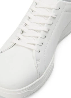 Zizzi Wide Fit Leather Trainers -Chic Soldes F00013A 0101 Details1