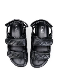 Zizzi Wide Fit Leather Sandal -Chic Soldes F00015A 0199 Details1