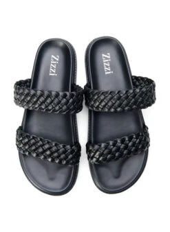 Zizzi Wide Fit Sandal In Leather -Chic Soldes F00016A 0199 Details2
