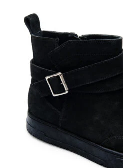 Zizzi Short Wide Fit Boot In Suede -Chic Soldes F00026A 0199 Details2