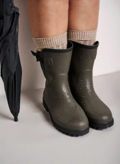 Zizzi Long Wide Fit Rubber Boots