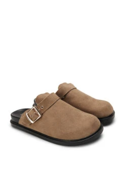 Zizzi Wide Fit Suede Clogs 12 Zizzi Wide Fit Suede Clogs -Chic Soldes F00035A 0311 Back