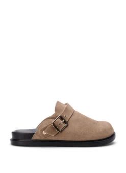 Zizzi Wide Fit Suede Clogs 11 Zizzi Wide Fit Suede Clogs -Chic Soldes F00035A 0311 Front