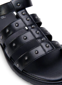 Zizzi Wide Fit Studded Sandal -Chic Soldes F00042A 0199 Details2