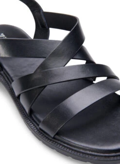 Zizzi Leather Summer Sandal With A Wide Fit -Chic Soldes F00043A 0199 Details2