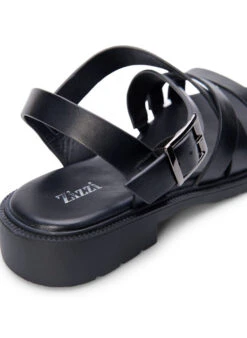 Zizzi Leather Summer Sandal With A Wide Fit -Chic Soldes F00043A 0199 Details3