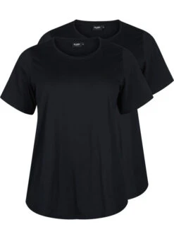 FLASH - 2-pack Round Neck T-shirts -Chic Soldes FL0002A 9990 Front