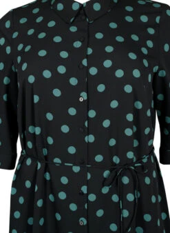 FLASH - Shirt Dress With Dots -Chic Soldes FL0016B 9997 Details1