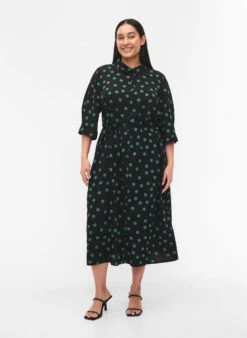 FLASH - Shirt Dress With Dots