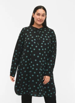FLASH - Dotted Tunic With Long Sleeves